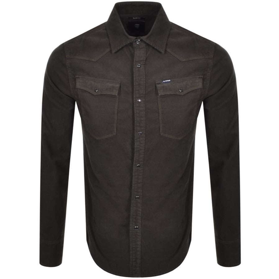 Alternative Image for ProductG Star Raw 3301 Slim Long Sleeve Shirt Grey1